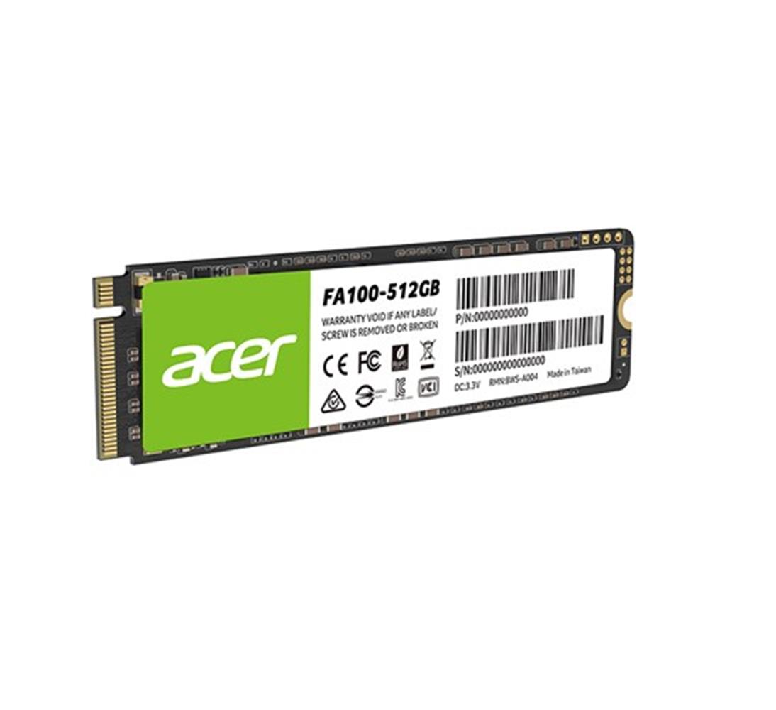 Acer 512GB FA100 3200-2200MB-s PCIe Gen3 x 4 M.2 SSD Disk