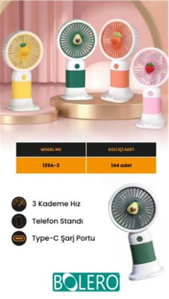 Bolero Mini Fan 139A-3 (Spg387)