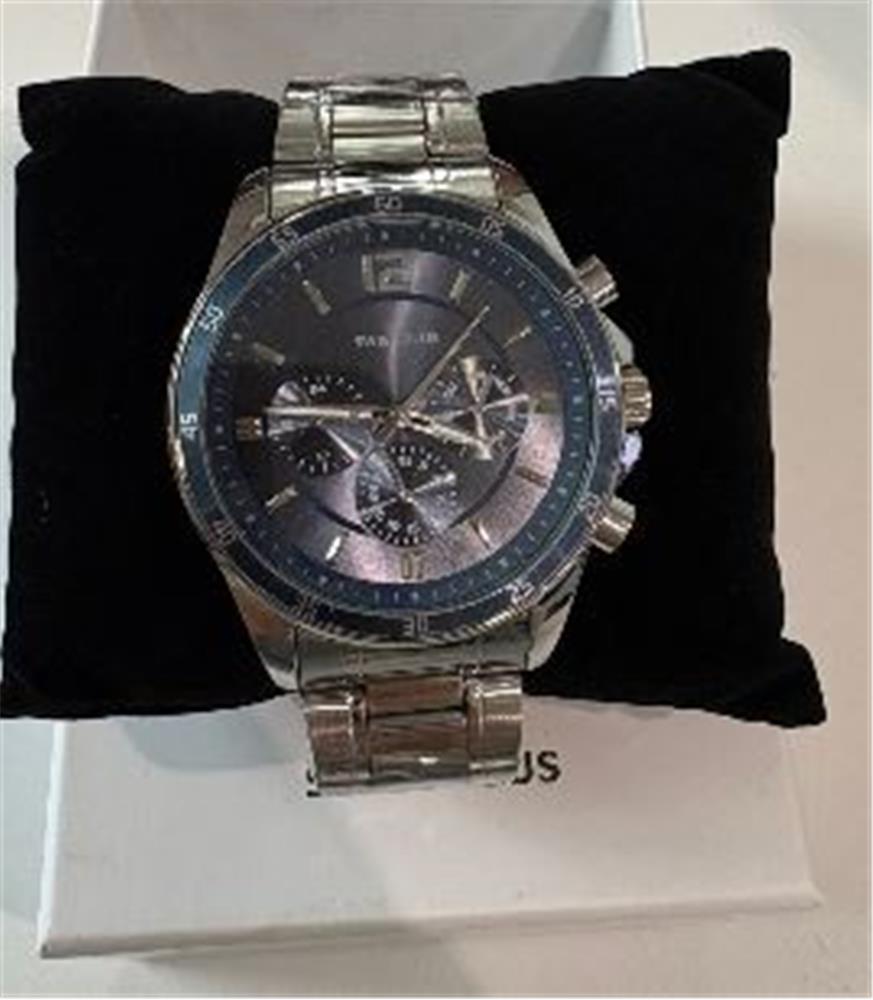 Swiss Plus Man Watch Basic Seri Model-8 St3516Ags Lüx Blue-Silver