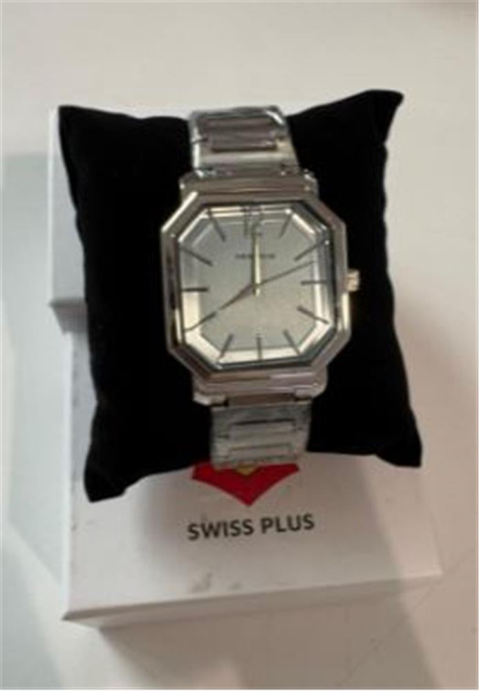 Swiss Plus Man Watch Basic Seri Model-11 St3507Ags Max Plus Light Blue-Silver