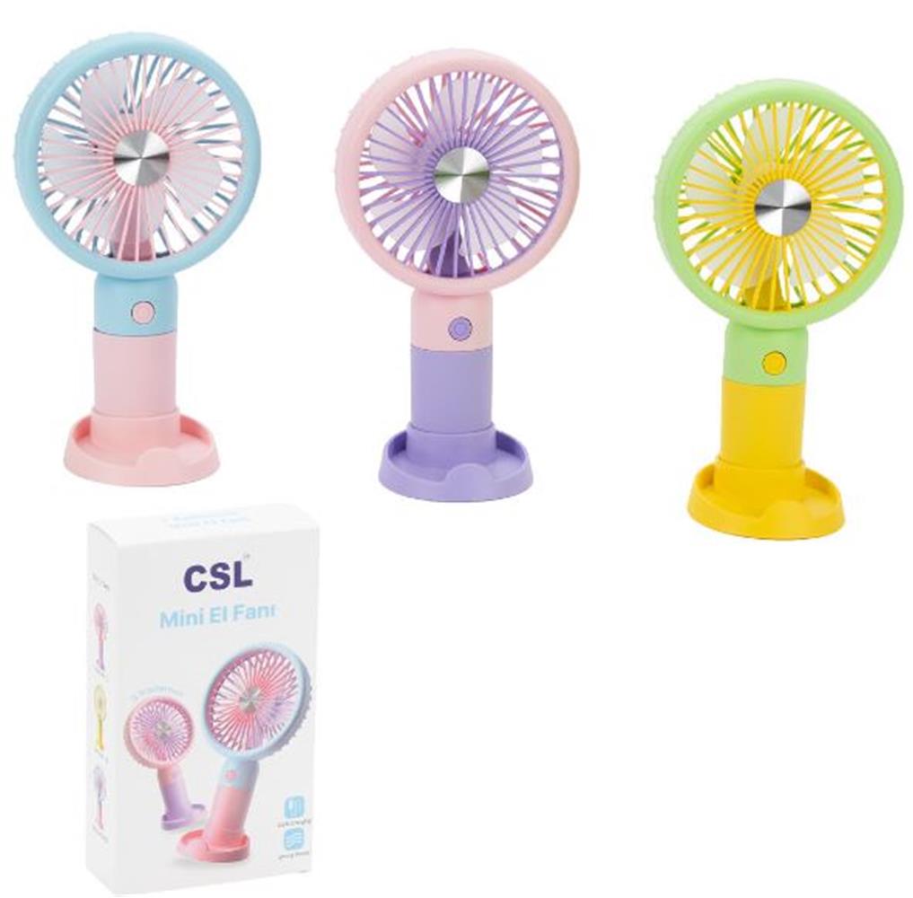 Csl Xf Şarjlı Mini Fan Mavi