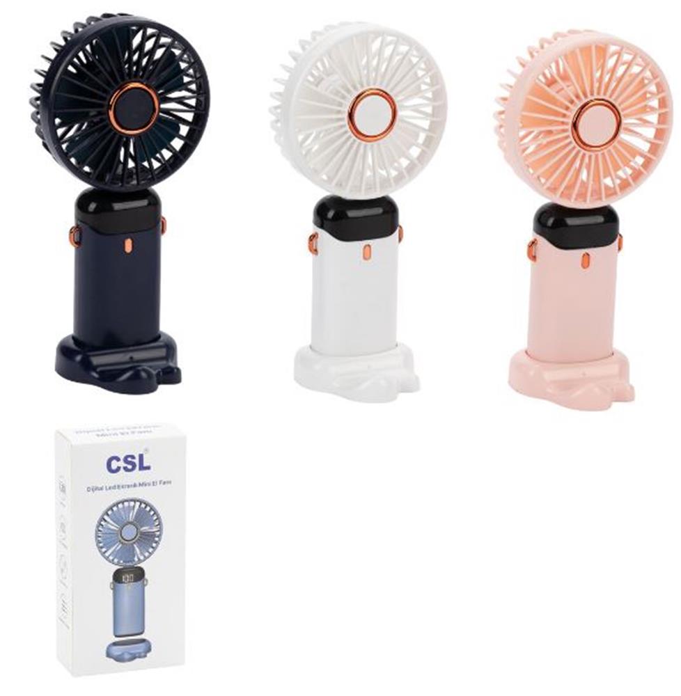 Csl F100 Şarjlı Mini Fan Beyaz