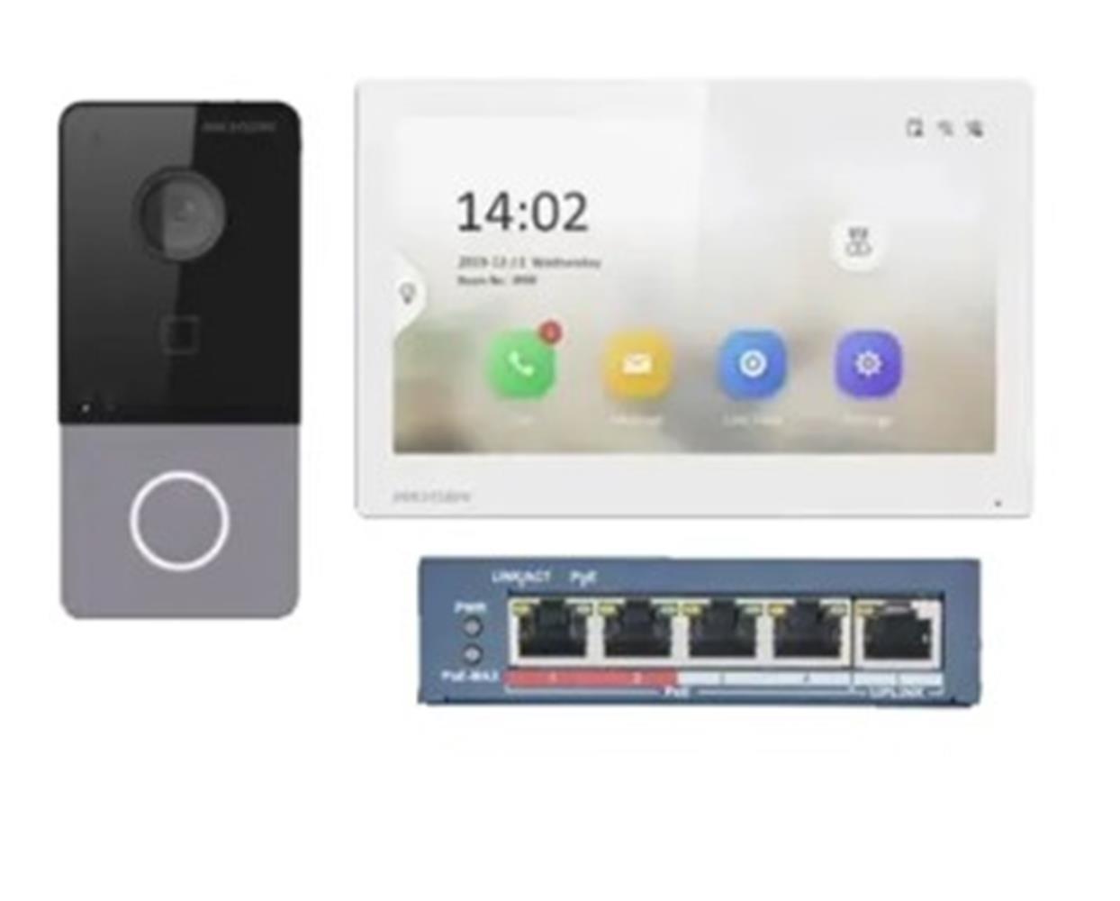 Hikvision Ds-Kıs607-S İp Video İnterkom Kit