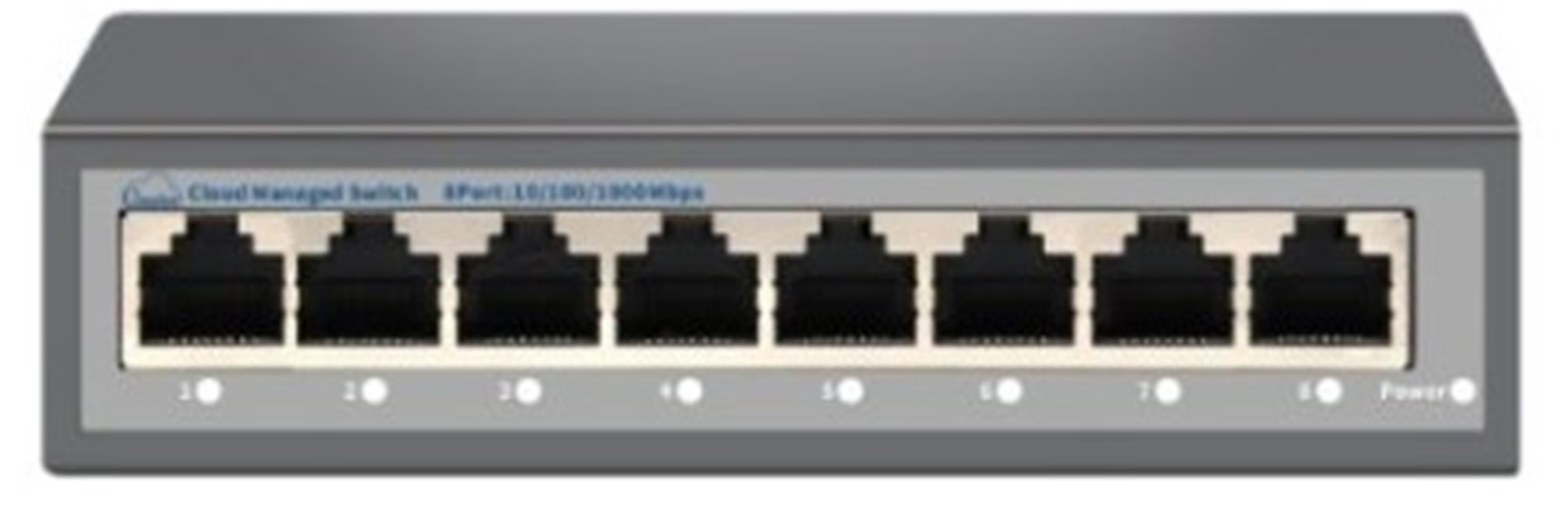 Nova Nvc-Hıs218G 8 Port Full Giga Cloud Non Poe Ethernet Switch