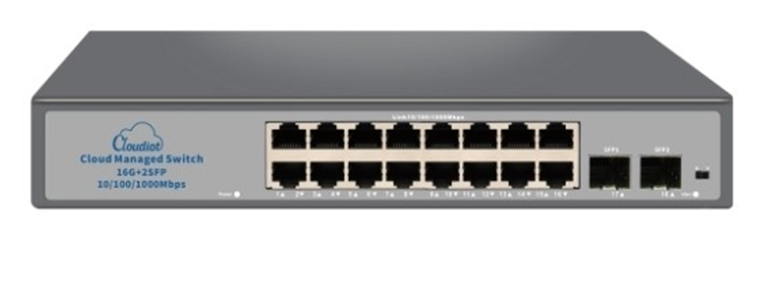 Nova Nvc-Hıs2116G2S 16 Port Full Giga Cloud Non Poe Ethernet Switch