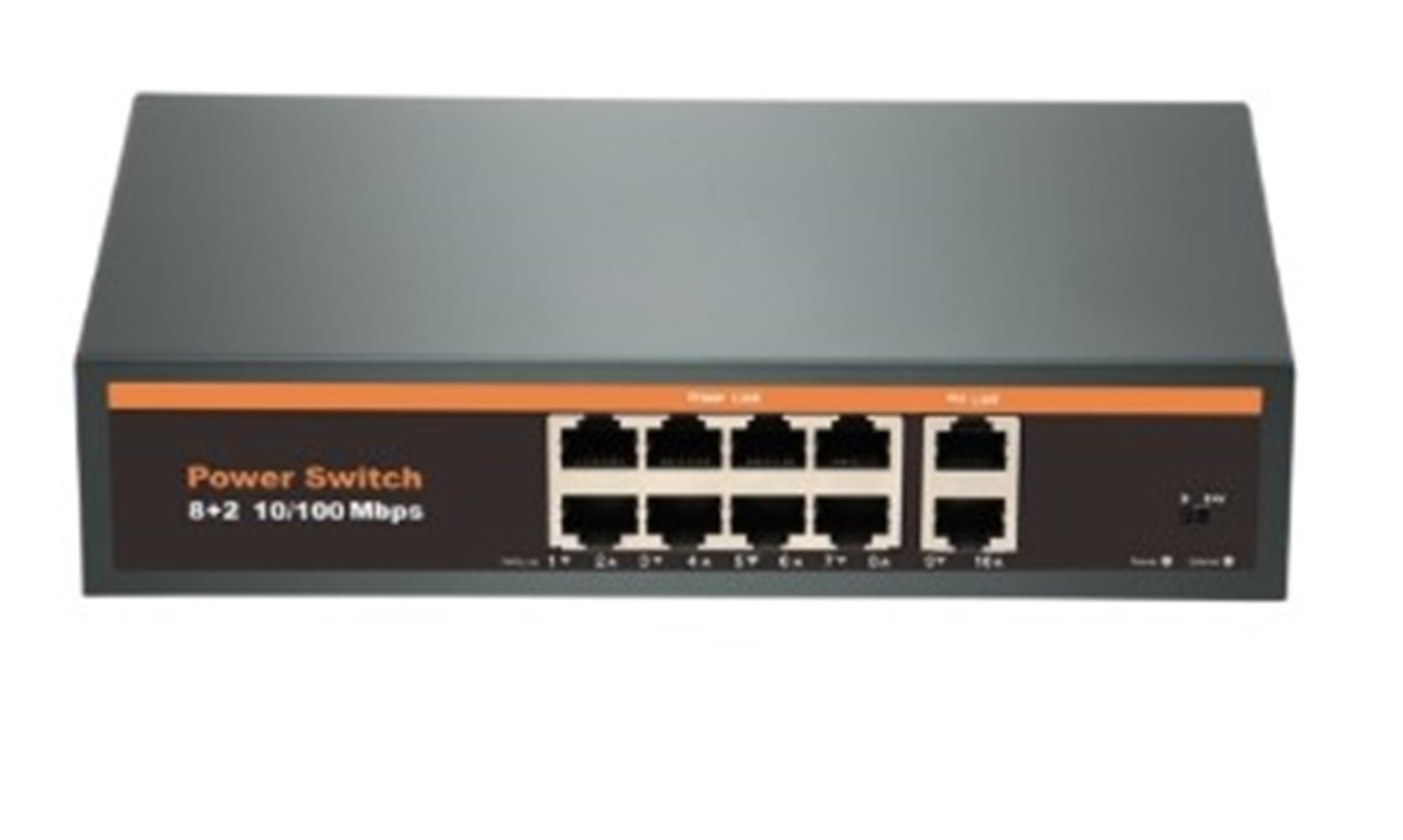 Nova Nvc-Intsf0820Fb2L 24V Intercom 8+2 Poe Switch (10-100)