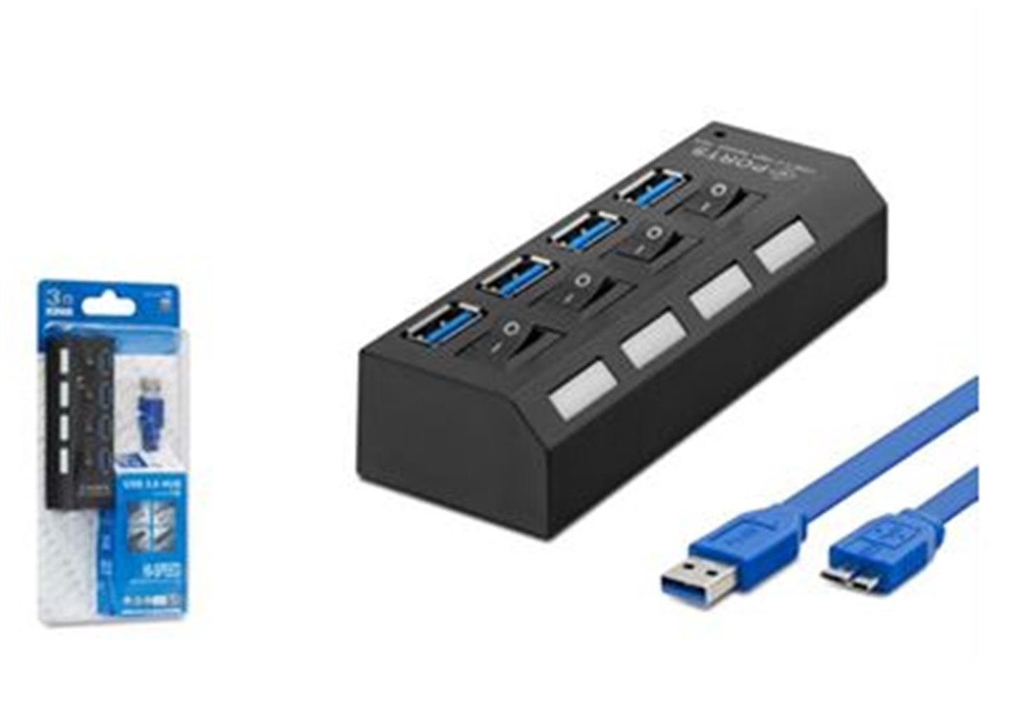 HADRON HDX7023 USB3.0 HUB ANAHTARLI 4 PORT...