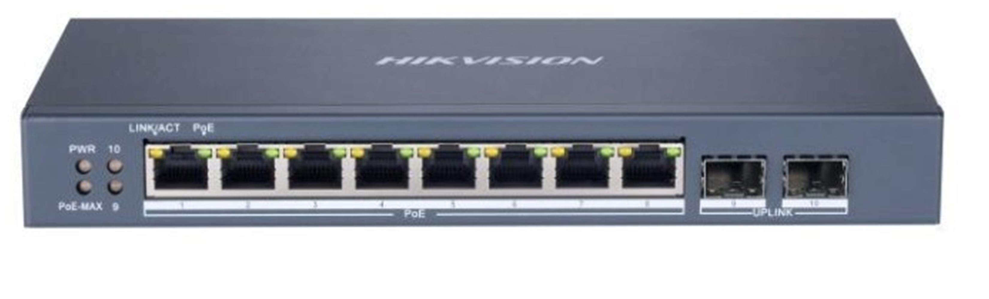 Hikvision Ds-3E1510P-Sı 8 Port 10-100-1000 Mbps Gigabit Akıllı Yönetilebilir Poe Switch