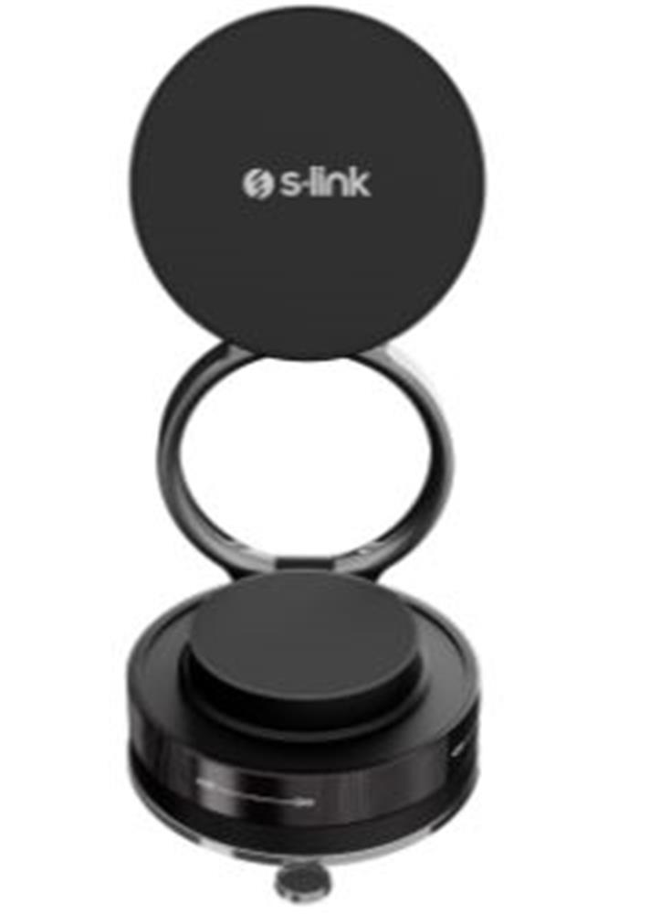S-Link Sl-At44 Magsafe Vakumlu Telefon Tutucu Siyah
