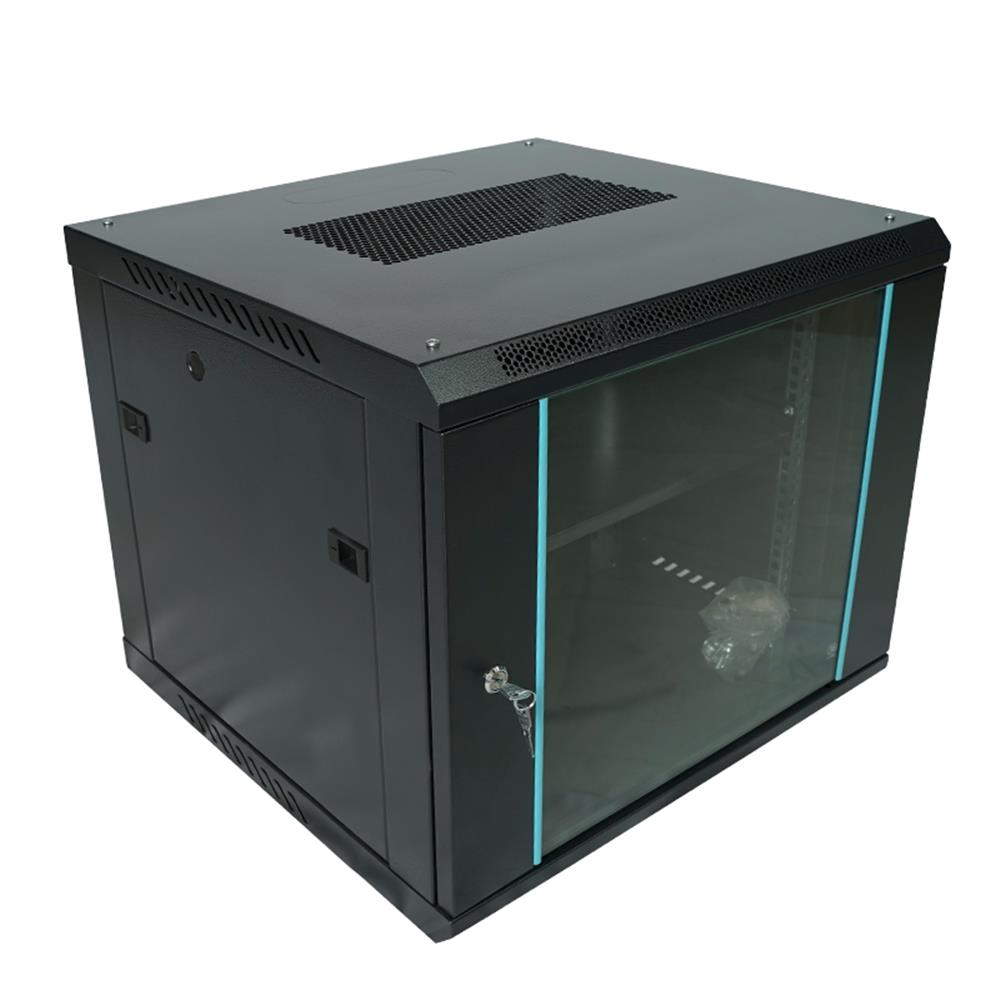 Racksan Mt-6609S 9U Duvar Tipi Kabinet (500-600-600) Raf+Fan+Priz