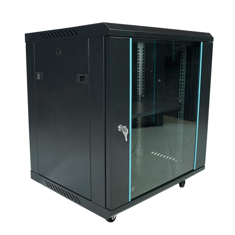 Racksan Mt-6612S 12U Duvar Tipi Kabinet (640-600-600) Raf+Fan+Priz