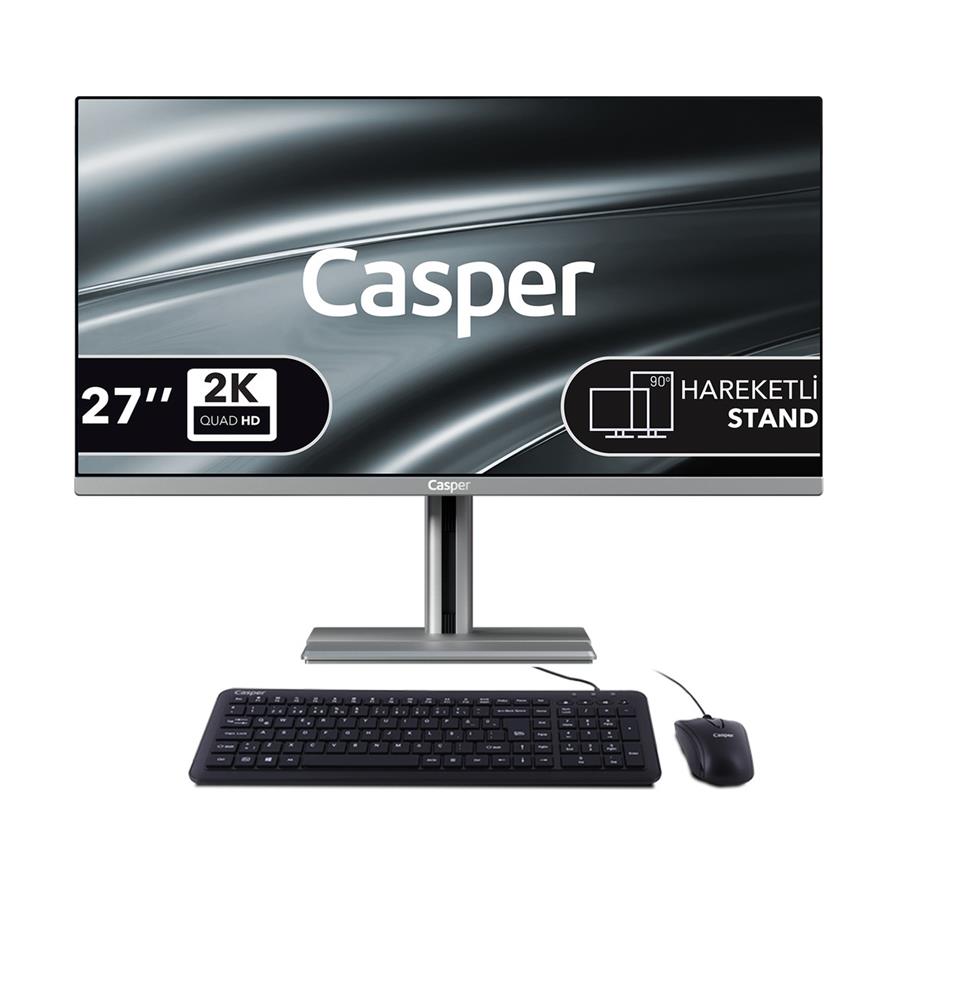Casper Nirvana A97.1362-BQ00X-V-G Gri i7 13620H 16GB 1TB NVME SSD 27" Pivot FreeDOS All In One