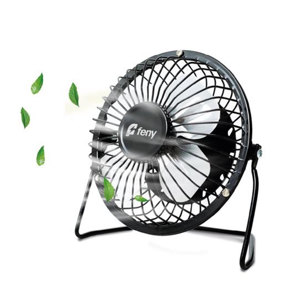 Feny Fn-F86 Metal 360 Derece Dönebilen 4" Mini Masaüstü Fan