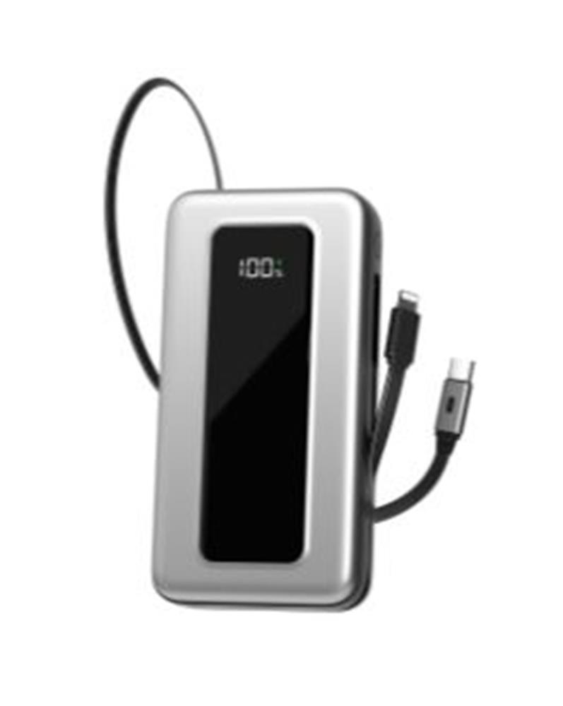 S-Link Ip-G20M 20000Mah Pd65W Makaralı Siyah Lcd Taşınabilir Pil Şarj Cihazı Powerbank