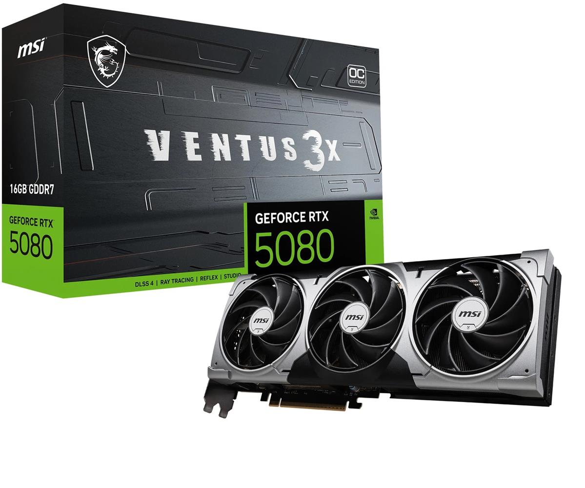 MSI GEFORCE RTX5080 16GB GDDR7 PCI EXPRESS...