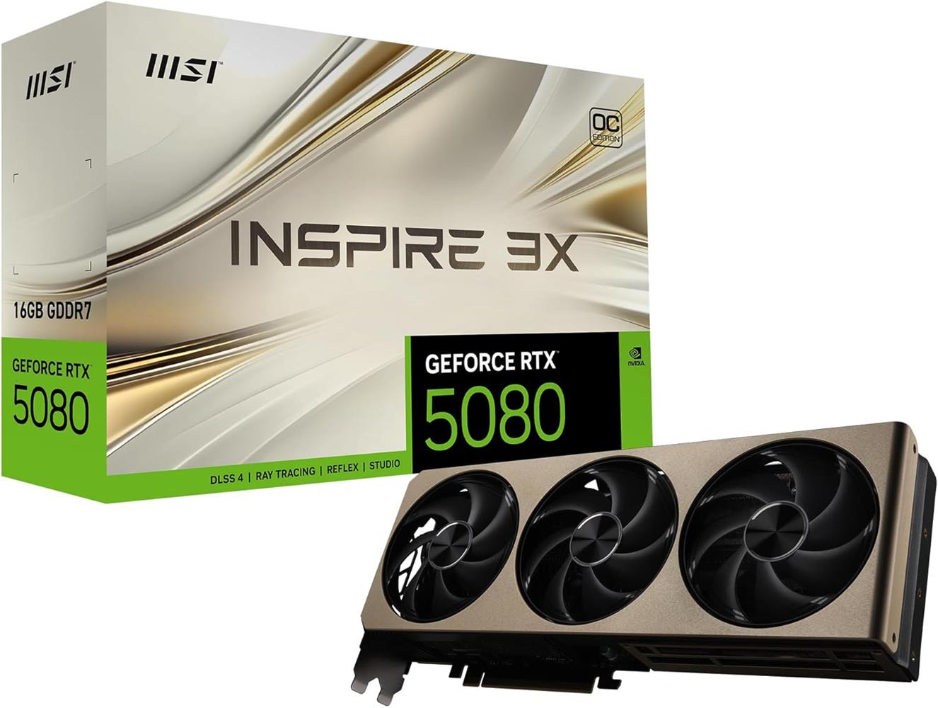 MSI GEFORCE RTX5080 16G INSPIRE 3X OC 16GB...