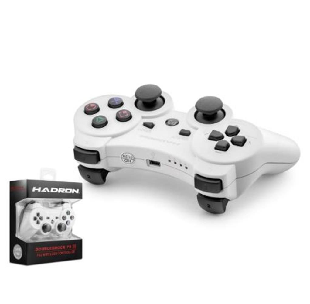 Hadron Hd325B Ps3 Uyumlu Kablosuz Bluetooth Gamepad Oyun Kolu Doubleshock Iıı - Beyaz