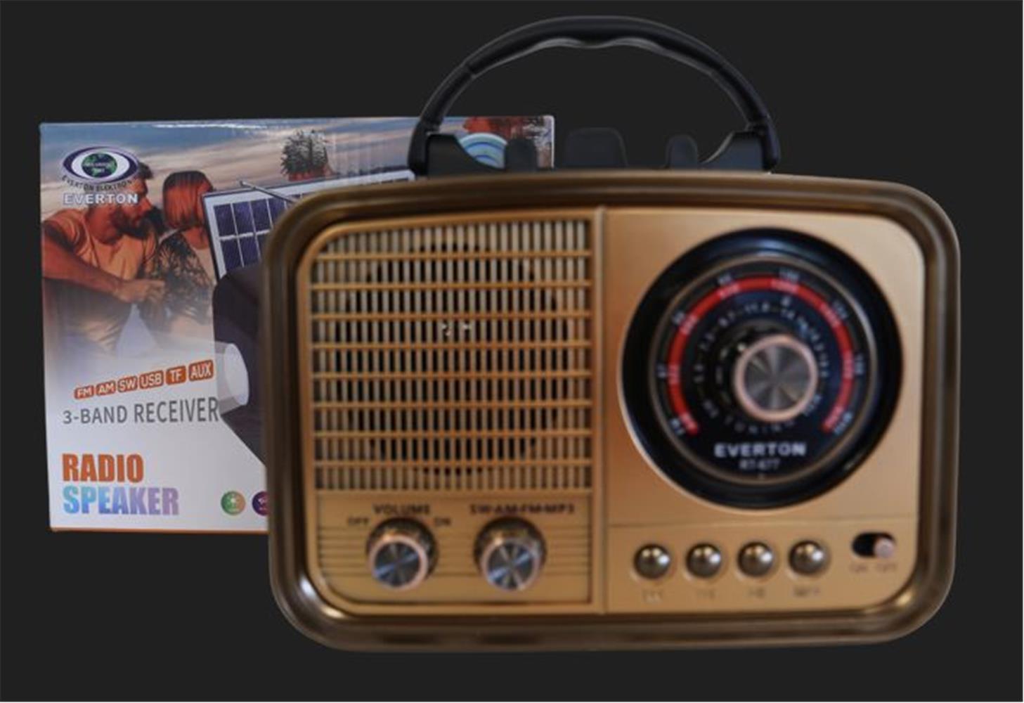 Everton Rt-677  Bluetooth-Usb-Sd-Aux-Tf Nostaljik Radyo