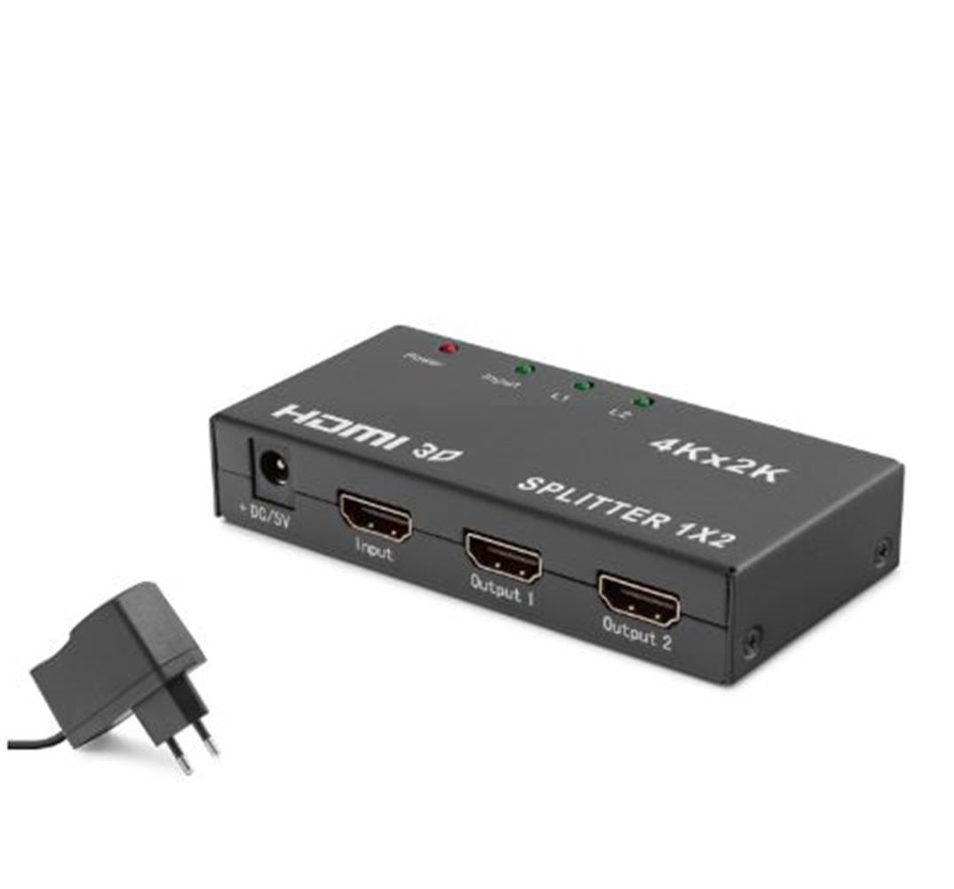 Hadron Hdx1295 Hdmı Splitter 4K 3D 1 In 2 Out - Siyah