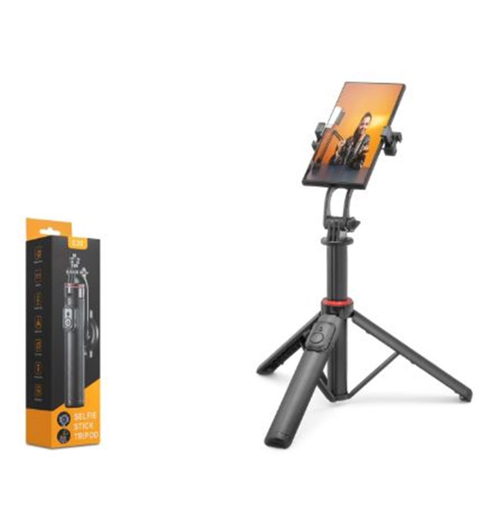 Nodar Nd1047 Telefon Tripodu Ve Selfie Çubuğu Seti Manyetik Bluetooth Kumandalı 130 Cm - Siyah