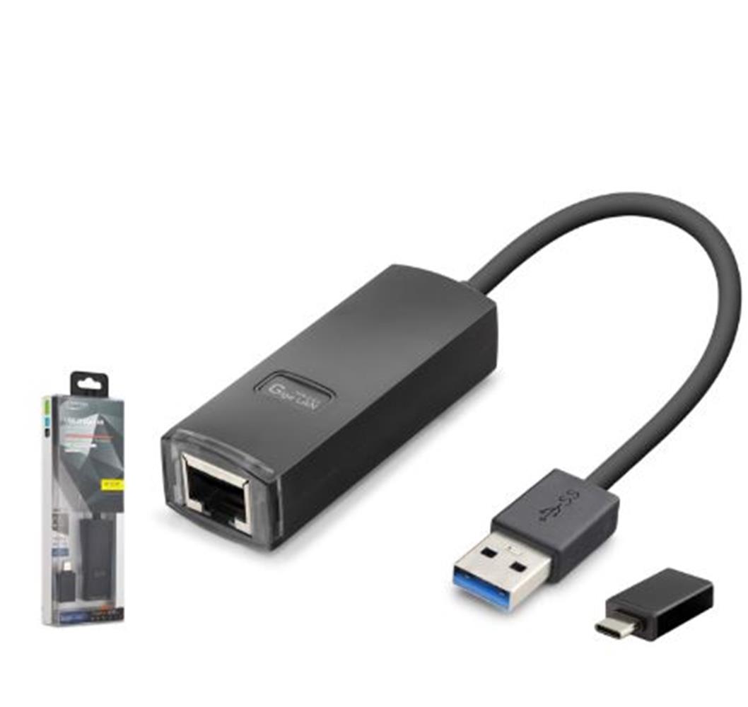 İetop Lan03 Usb 3.1 Type-C Gen1 Ethernet Adaptör Gigabit Siyah