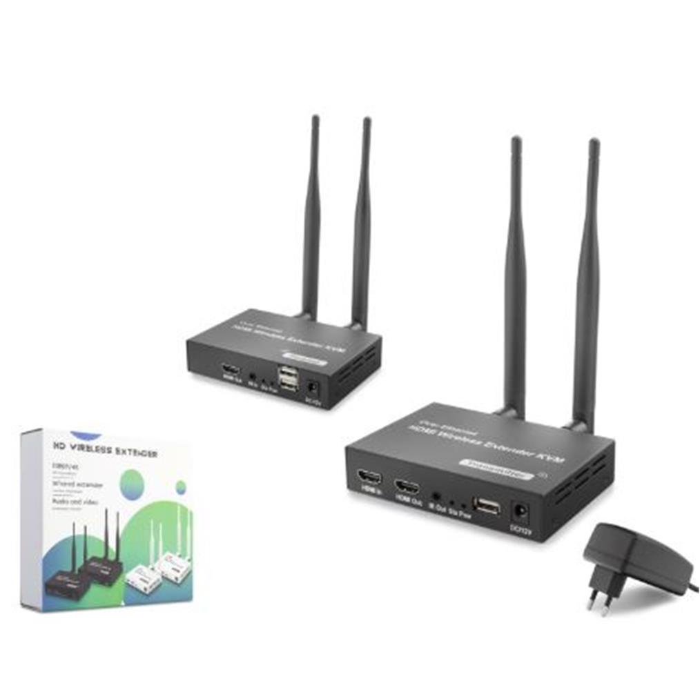 HADRON HDX1443 KABLOSUZ HDMI KVM GÖRUNTU A...