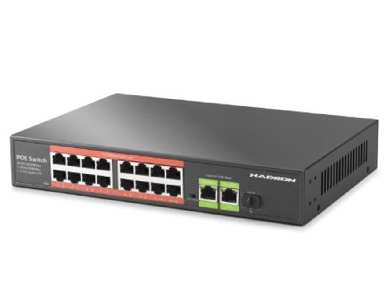 HADRON HDX1442 AI POE SWITCH 16 PORT 2 UPL...