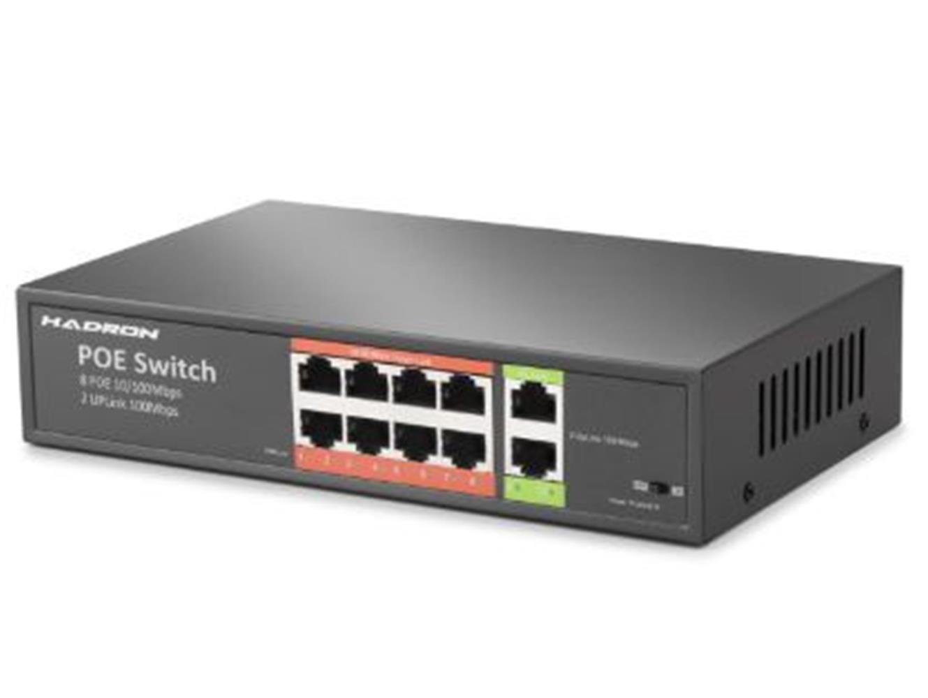 HADRON HDX1441 AI POE SWITCH 8 PORT 2 UPLI...