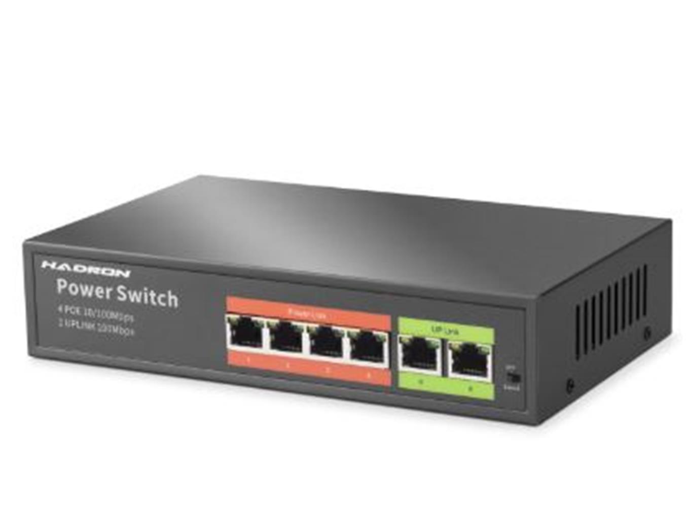 HADRON HDX1440 AI POE SWITCH 4 PORT 2 UPLI...