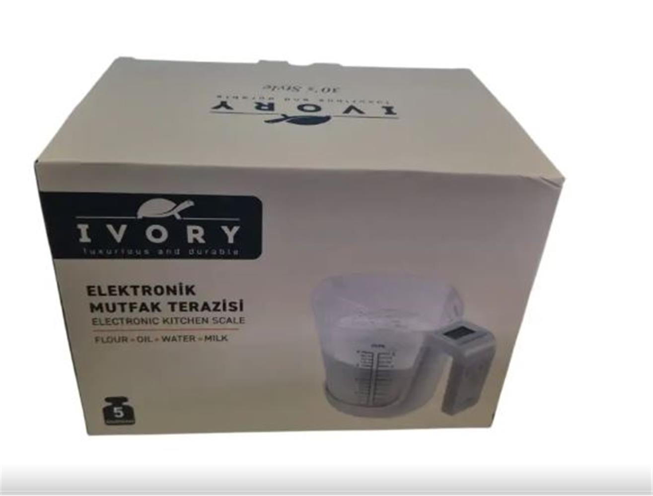 Ivory Elektronik Mutfak Terazisi 5 Kg Lts-Trz134