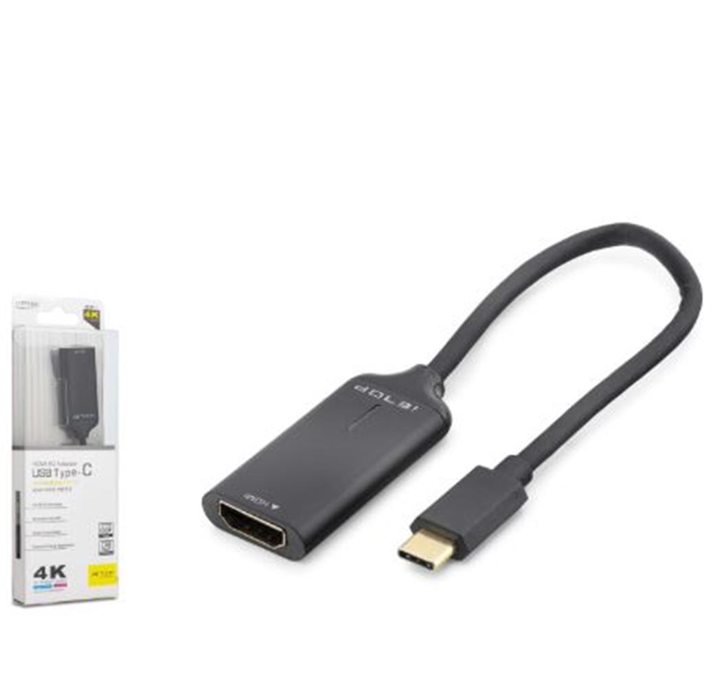 İetop Hdx7898 Type-C To Hdmı Görüntü Dönüştürücü 4K 30Hz 20 Cm Siyah