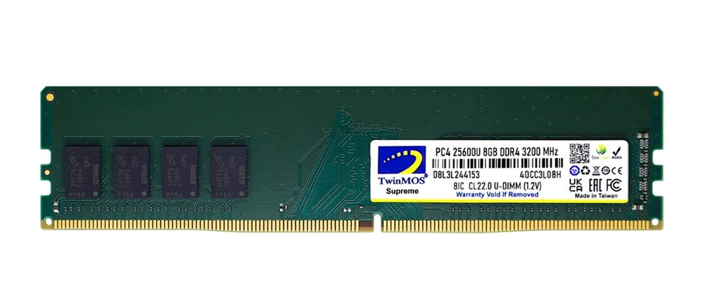 TWINMOS 8GB DDR4 3200MHZ CL22 1.2V (MDD48G...