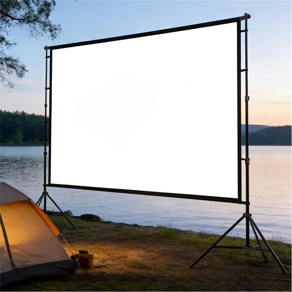 EVEREST KTP-100 221-125CM 100 INÇ KATLANABİLİR VE TAŞINABİLİR EV KAMP TIPI PROJEKSİYON PERDESİ