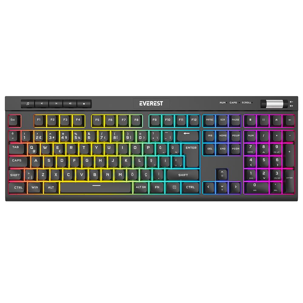 EVEREST KB-68 SHIN SIYAH RAINBOW Q MEMBRAN...