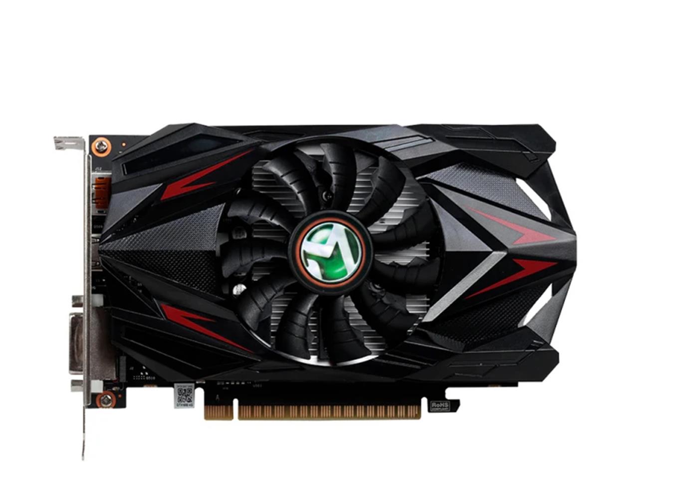 AFOX GEFORCE GTX1050TI 4GB GDDR5 128BİT AF1050TI-4096D5H5-V7 DVI HDMI DP ATX SİNGLE FAN EKRAN KARTI