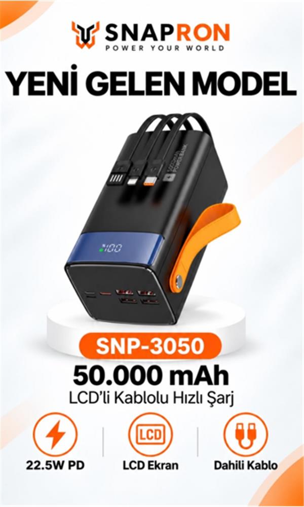 SNAPRON SNP-3050 50.000 MAH LCD EKRAN DAHI...