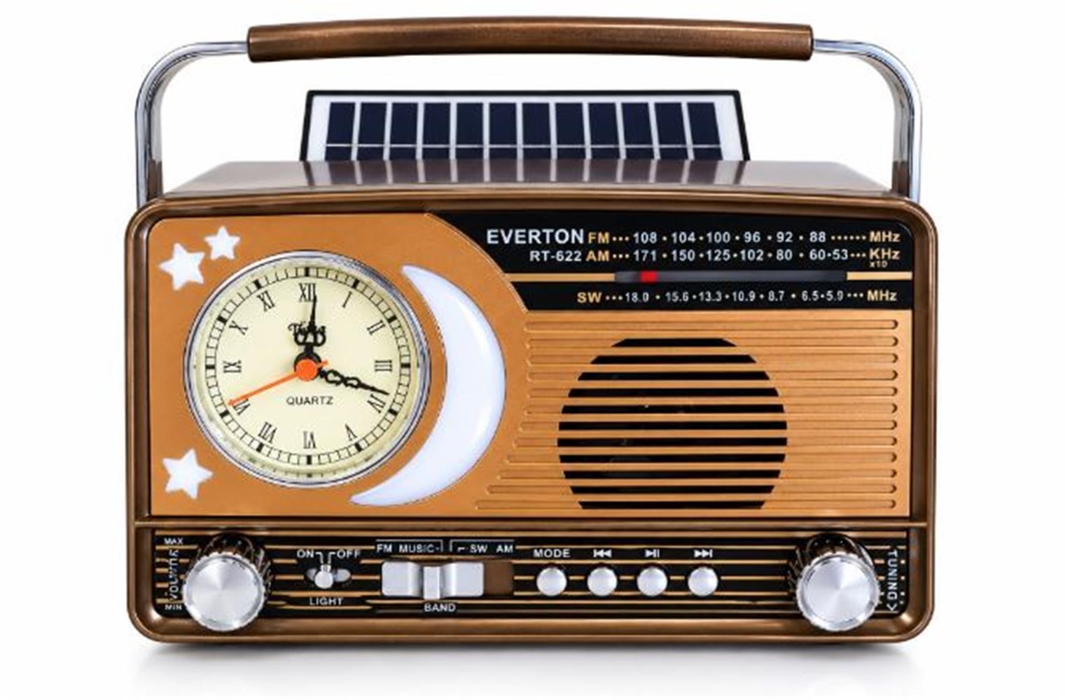 Everton Rt-622 Bluetooth Fm-Usb-Tf-Aux Şarjlı Nostaljik Radyo