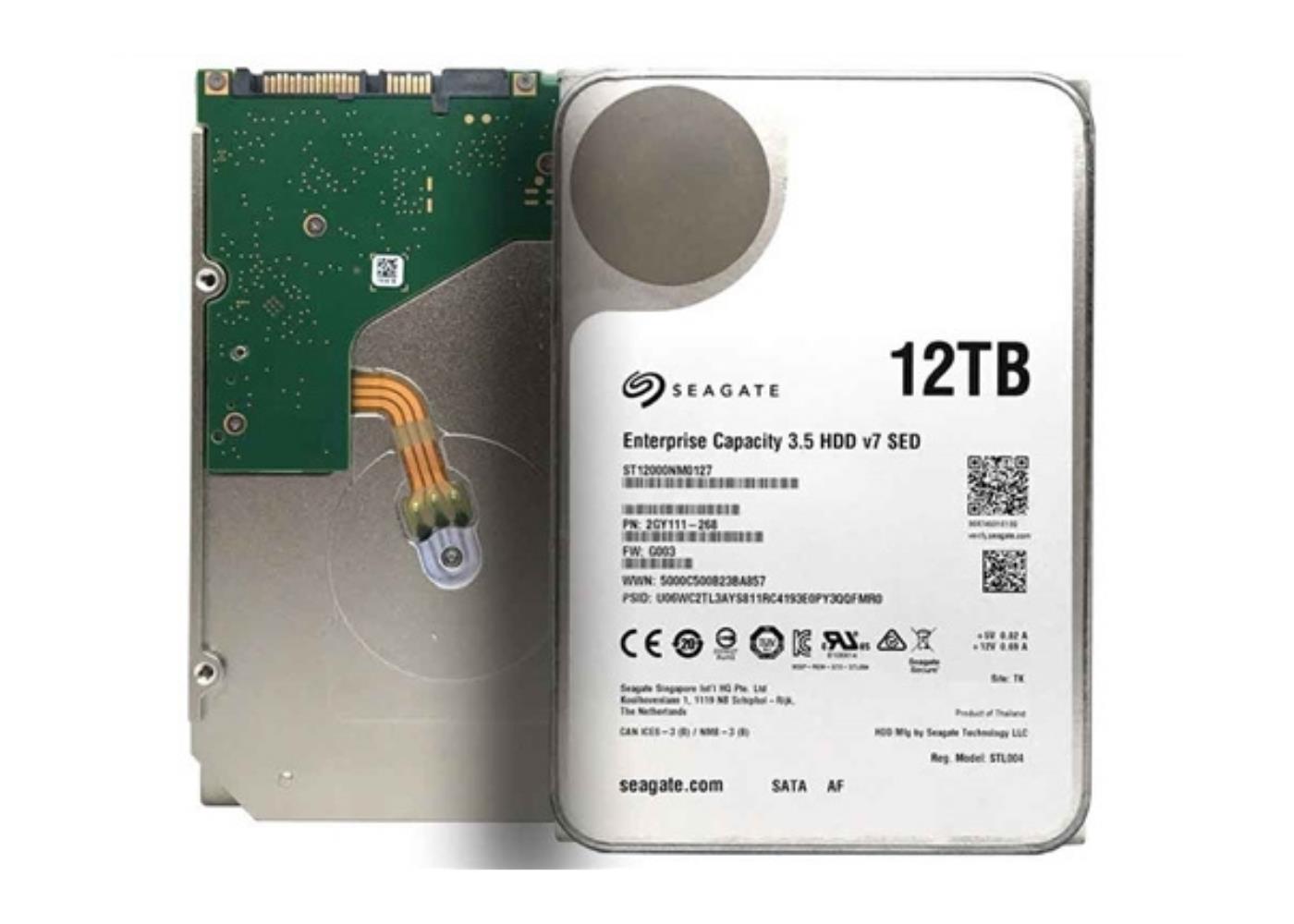 Seagate 12TB ST12000NM0127 SkyHawk 3.5" 7200RPM 256MB SATA 3 7-24 Harddisk (İthalat)