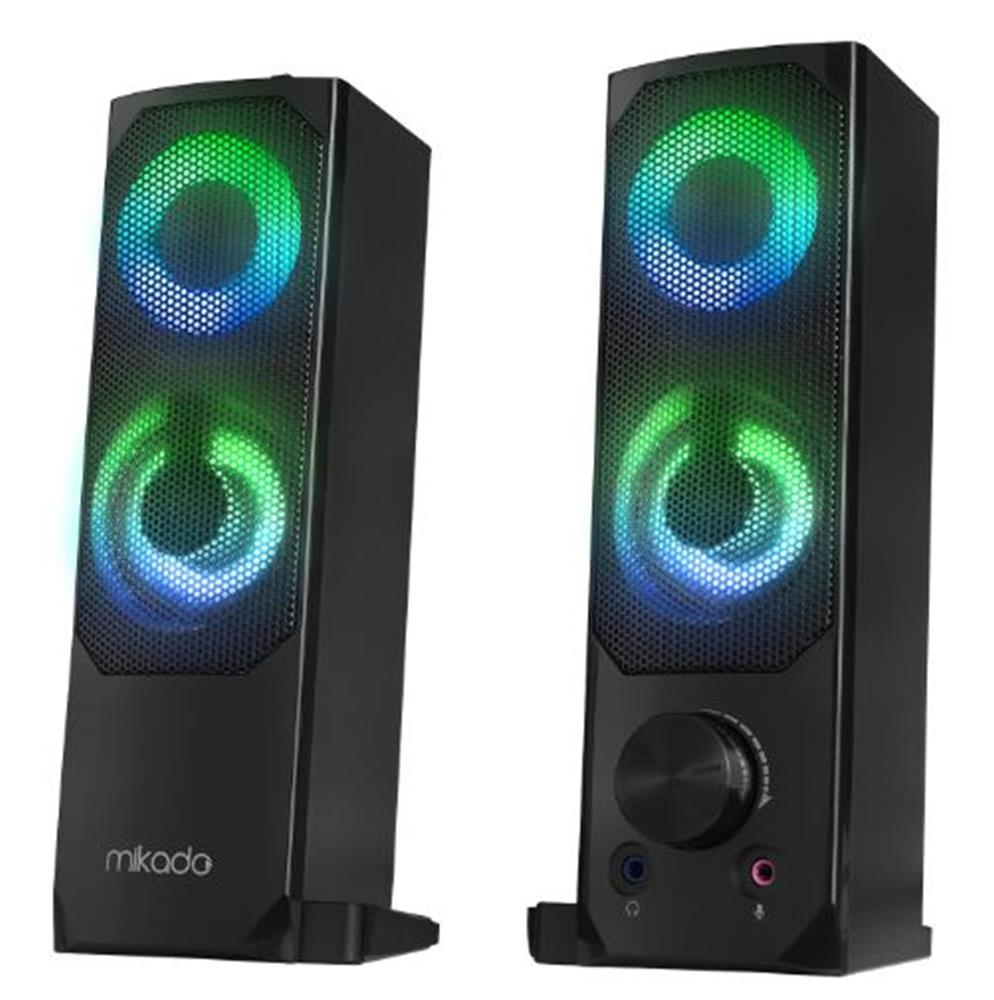 Mikado MD-S102 2.0 3Wx2CH RGB Ledli Siyah ...