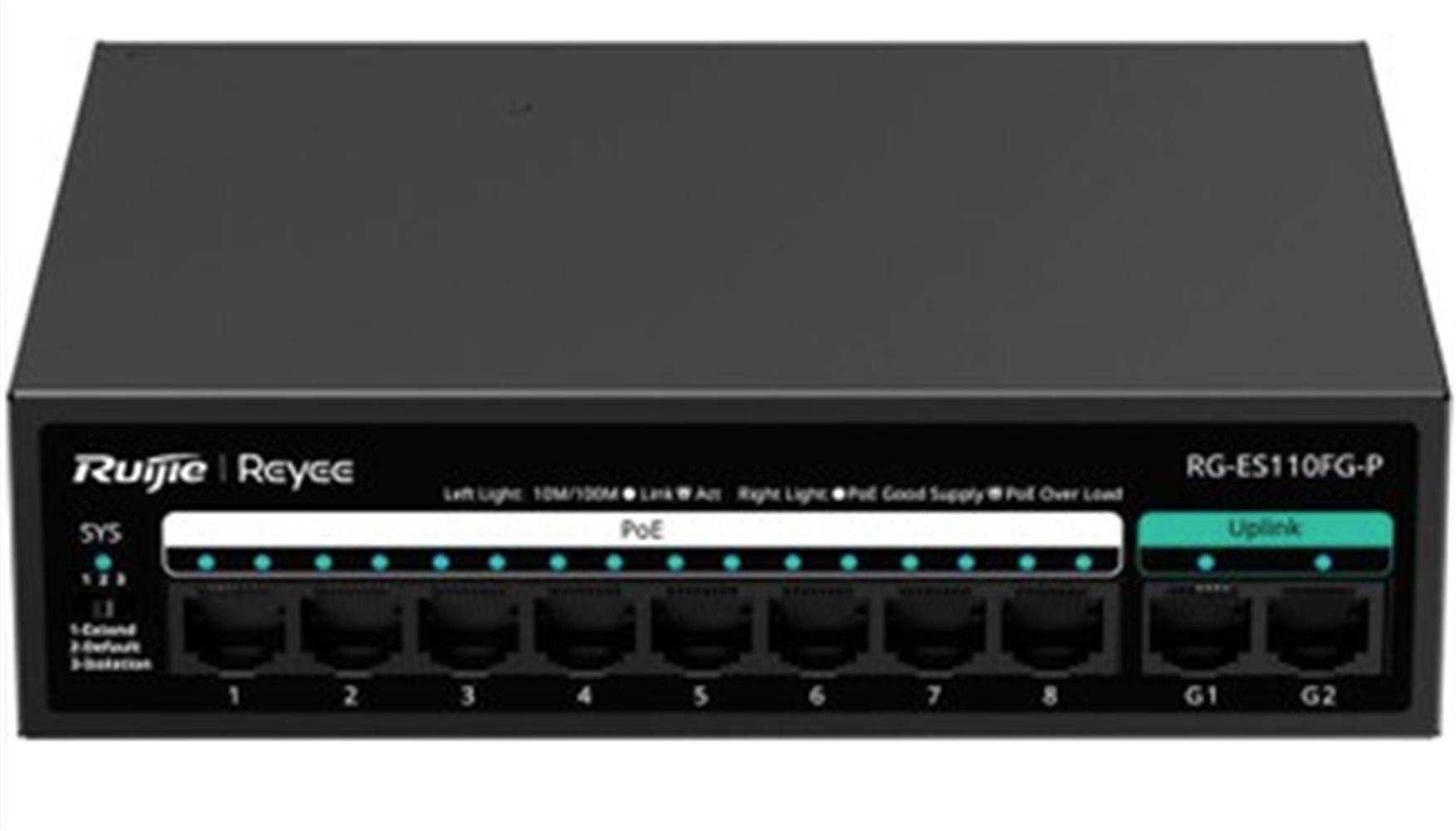 Ruijie-Reyee RG-ES110FG-P 10 Port 10-100 M...