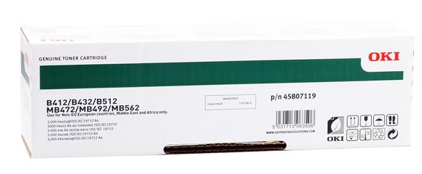 OKI 45807102 TONER - B412 B432 B512 MB472 MB492 MB562 - 3000 SAYFA
