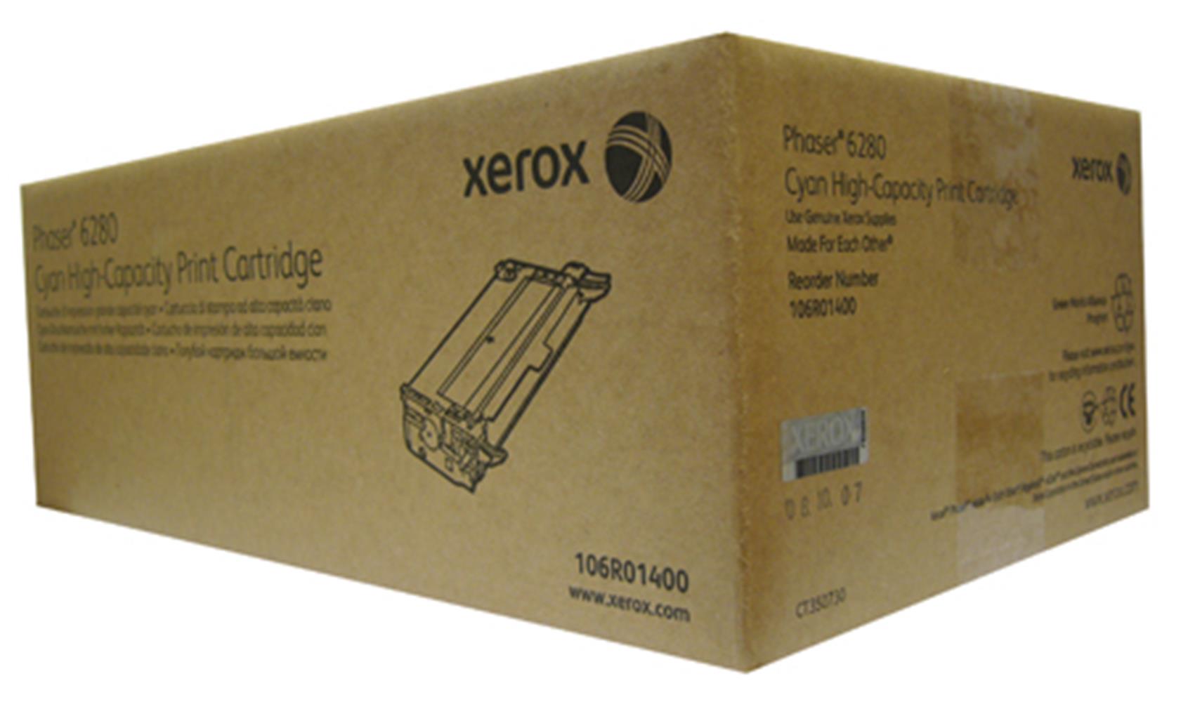 Xerox 106R01400 Phaser 6280 Yüksek Kapasite Cyan Mavi Toner 5.900 Sayfa 