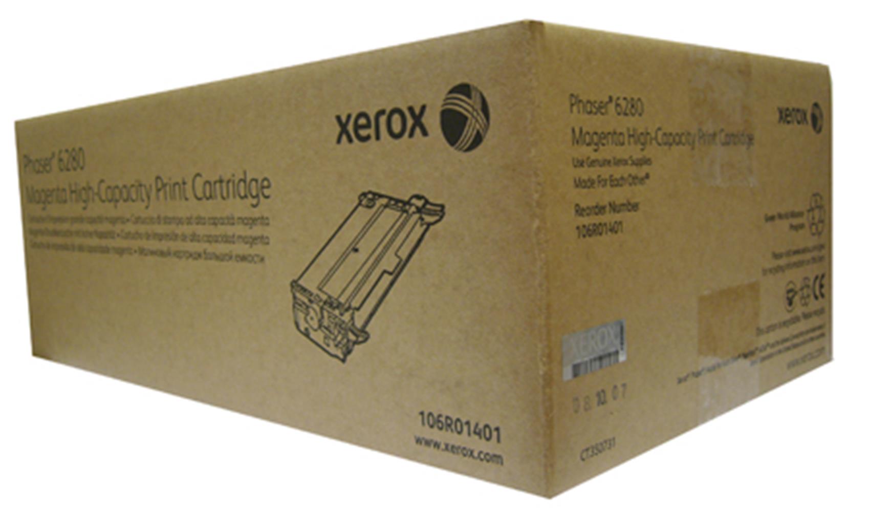XEROX 106R01401 PHASER 6280 YUKSEK KAPASITE MAGENTA KIRMIZI TONER 5.900 SAYFA 