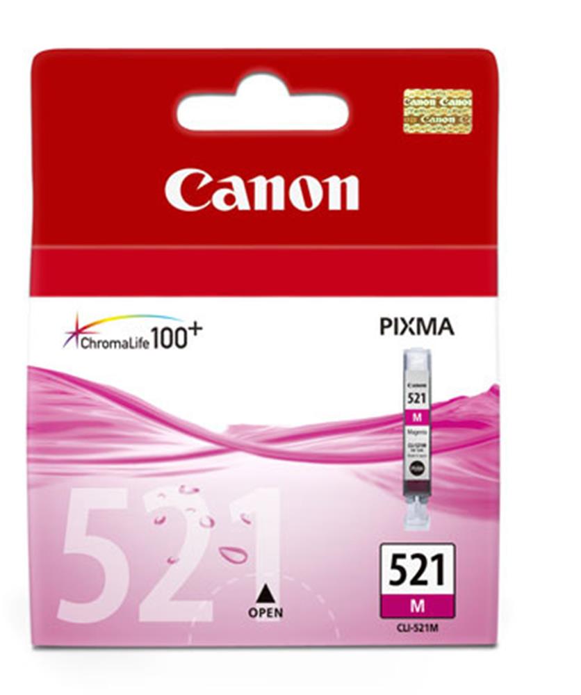 Canon CLI-521M Magenta Kırmızı Mürekkep Kartuş MP260-540-550-560-620-630 MX860-870