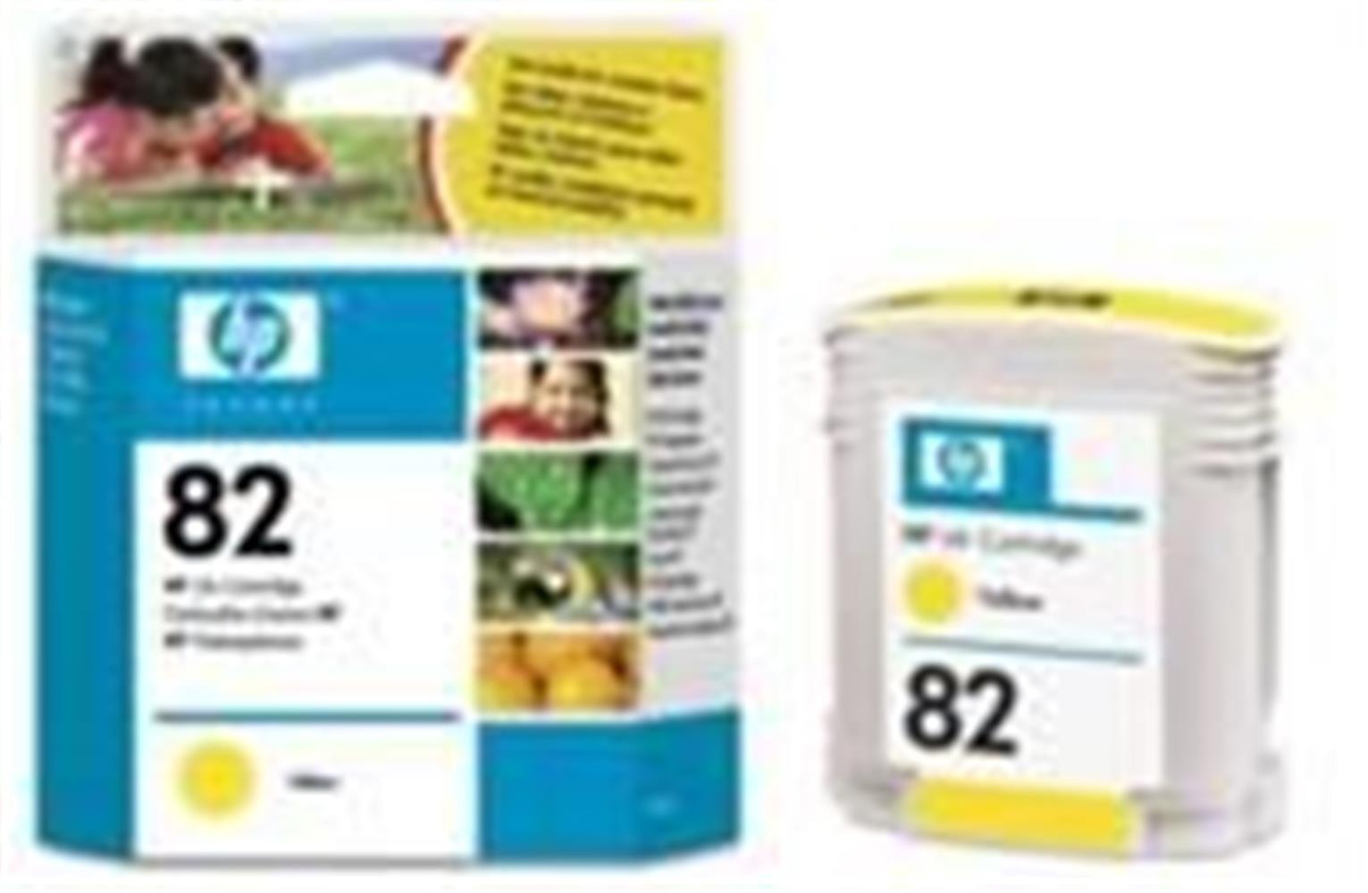 HP 82 Yellow Sarı 28ML Kartuş CH568A