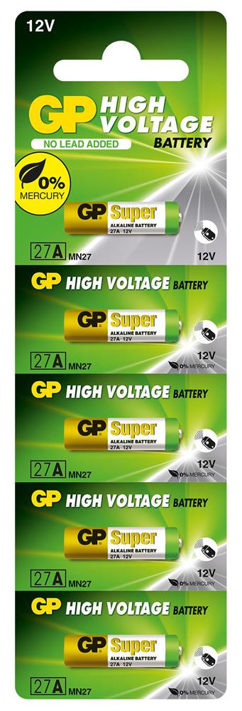 GP GP27A-C5 27A 12V Alkalin Spesifik Pil 5'li Paket