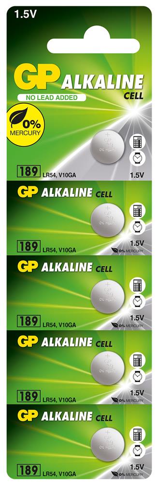 GP GP189-C5 LR54 (LR1130)Alkalin Düğme Pil 5'li Paket