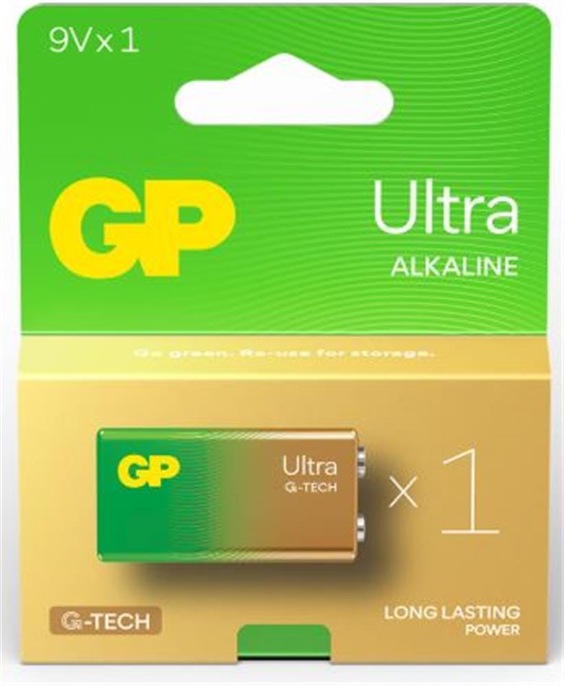 GP 9V Ultra Alkalin Pil Tekli Paket GP1604AU