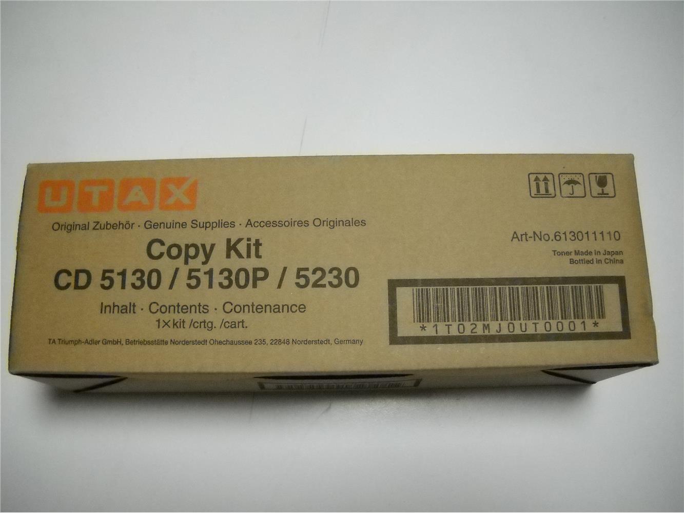 Utax CD-5130 Orjinal Fotokopi Toneri CD-5230-6130-6230 P-3020-3025 3.000 Sayfa