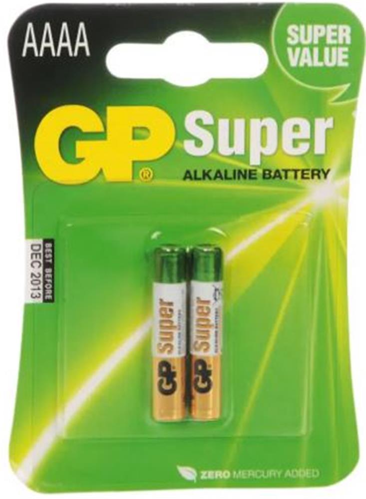 GP AAAA 25A Alkalin İncenin İncesi Pil 2'li Paket GP25A-U2